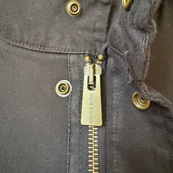 Anine Bing black multi pocket utility military army jacket, sz S, grunge, punk - Picture 2 of 12